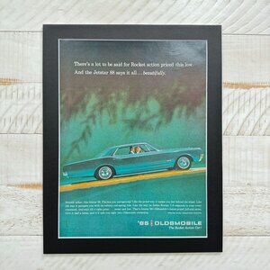 1965 Oldsmobile Jetstar 88 Vintage Old Car Gallery Wall Art 60s Garage Man Cave